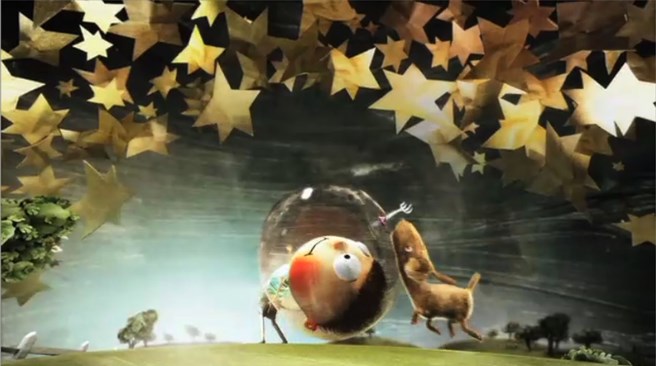 a shot from McDonald’s’ ‘Spaceman Stu’ animated short film
