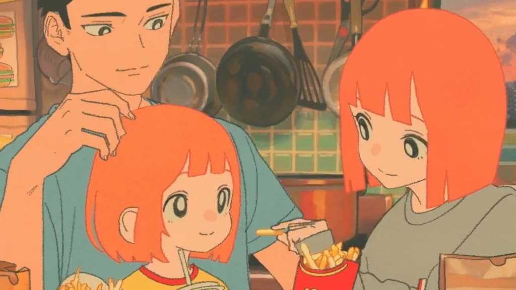 Anime Characters Eat McDonald's